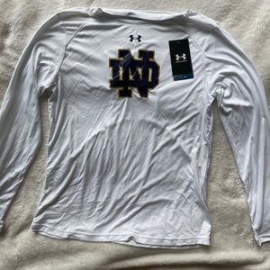 Womens Notre Dame Under Armour Iso-chill long sleeve shirt